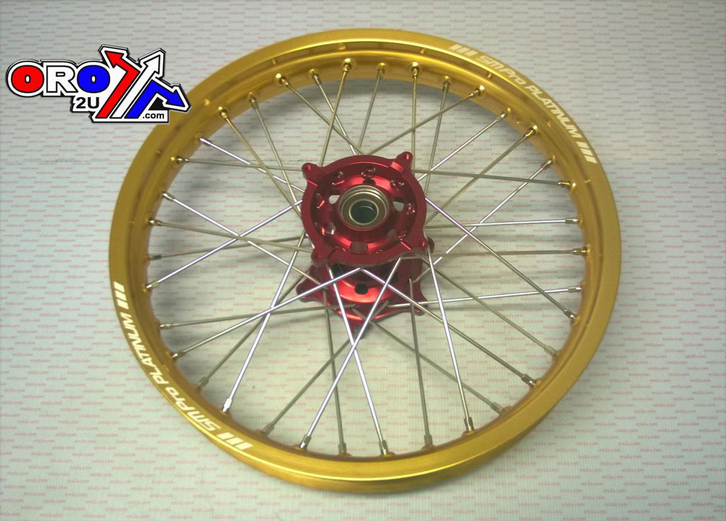 19x2.15 WHEEL HON GLOSS GOLD / RED, GLOSS GOLD RIM / GLOSS RED HUB, SP012.03.81.02.99 MX-9022