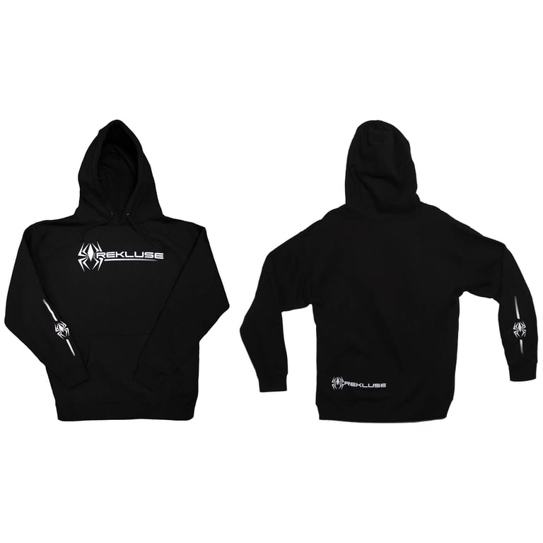 HOODED PULLOVER BLACK HEAVYWEIGHT L REKLUSE RMS-960-L