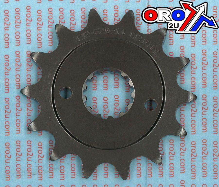 FRONT SPROCKET RENTHAL 432, SUZUKI/KAWASAKI ATV 432--520-14P, 432--520-14P