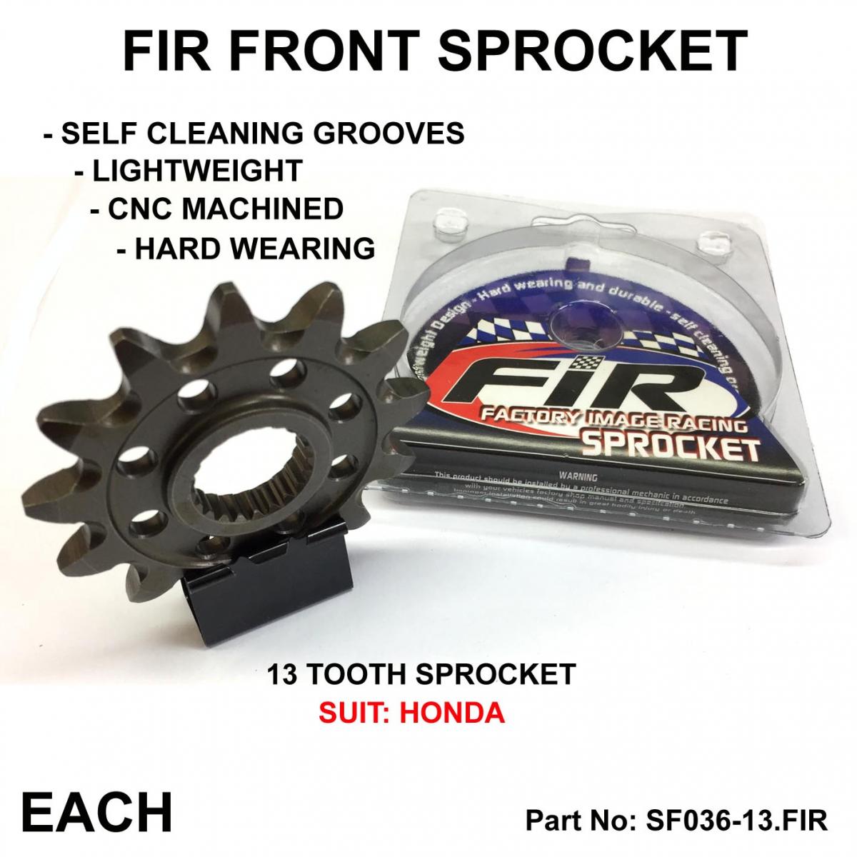 FRONT SPROCKET GROOVE & LIGHT JTF1323, JTF1323.1.13