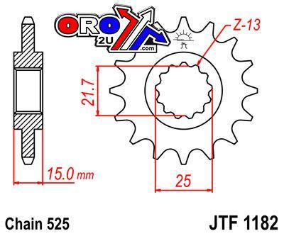 FRONT SPROCKET JTF1182.13