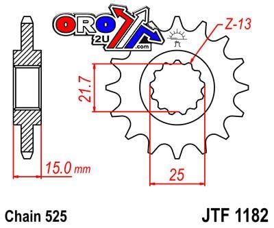 FRONT SPROCKET JTF1182.15