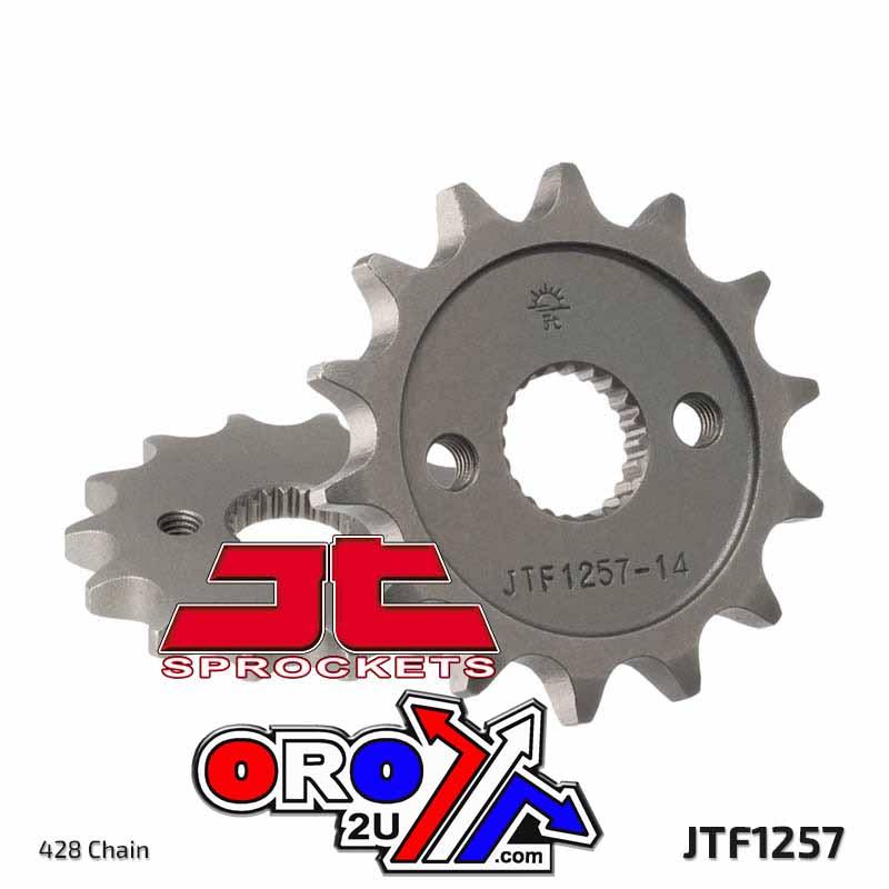 FRONT SPROCKET JTF1257.14 428, CR80/CR85 428 Chain Conversion