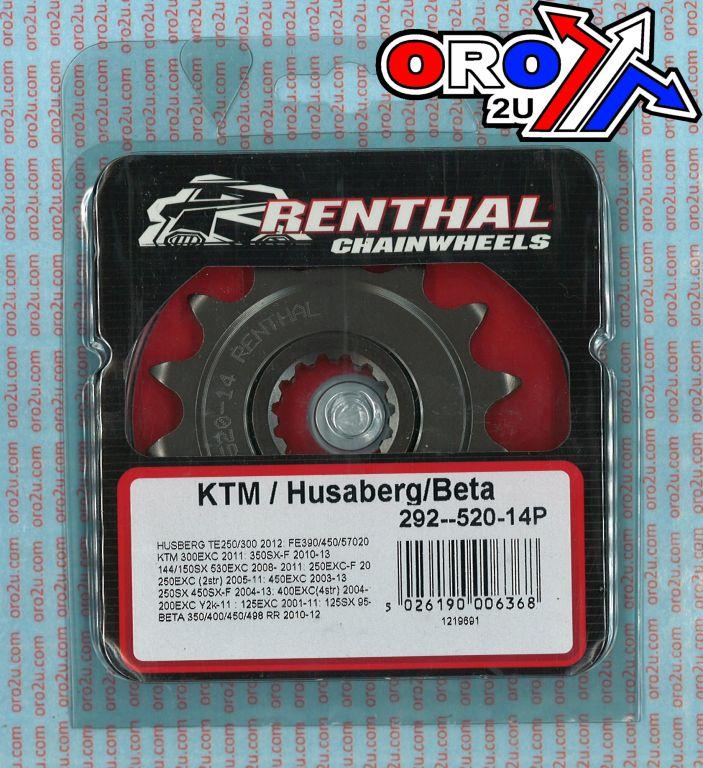 FRONT SPROCKET RENTHAL 292, KTM HUSABERG BETA 292--520-14P
