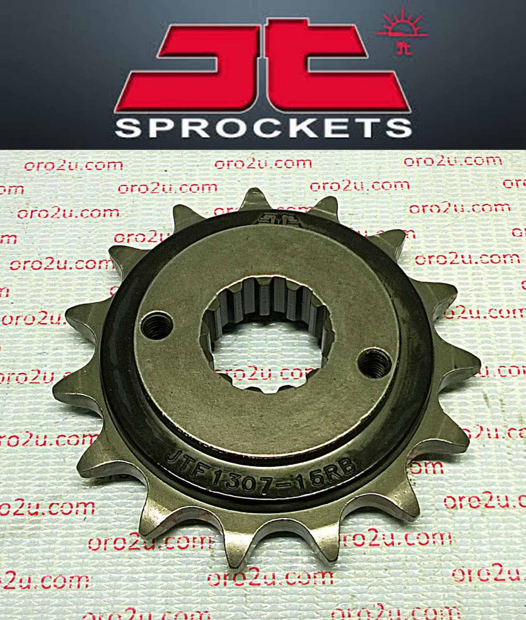 FRONT SPROCKET JTF1307.15RB JT, OE Rubber Cushioned