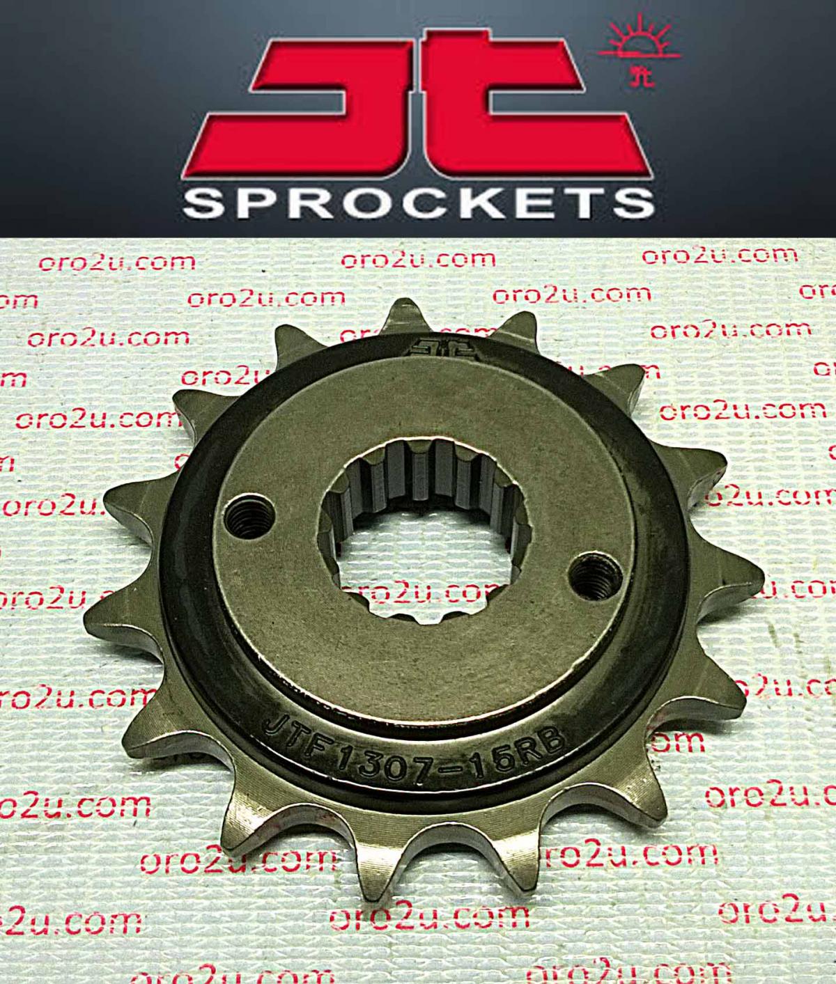 FRONT SPROCKET JTF1307.15RB JT, OE Rubber Cushioned