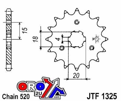 FRONT SPROCKET JTF1325.11 520
