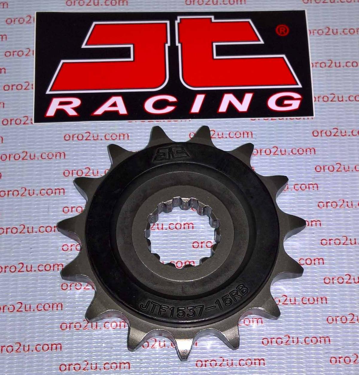 FRONT SPROCKET JTF1537.15RB JT, OE Rubber Cushioned