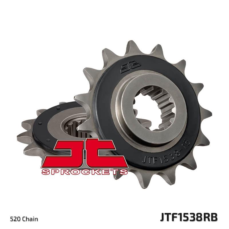 FRONT SPROCKET JTF1538.15RB JT, OE Rubber Cushioned
