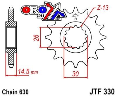 FRONT SPROCKET JTF330.15 JT