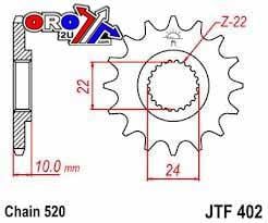 FRONT SPROCKET JTF402.16 JT