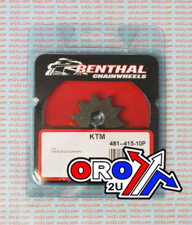 FRONT SPROCKET RENTHAL 481, KTM 50 10T, 481--415-10P