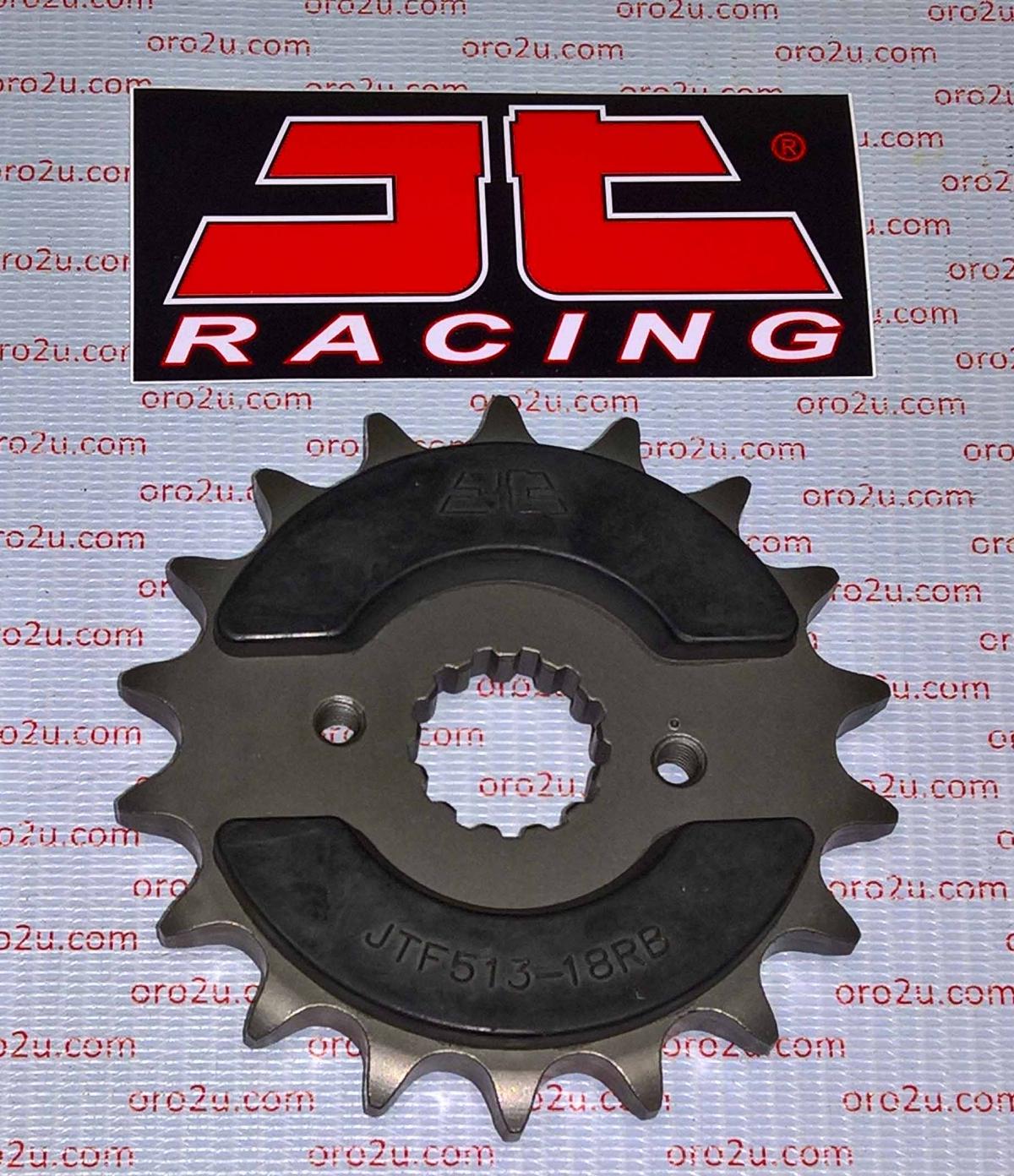 FRONT SPROCKET JTF513.18RB JT, OE Rubber Cushioned