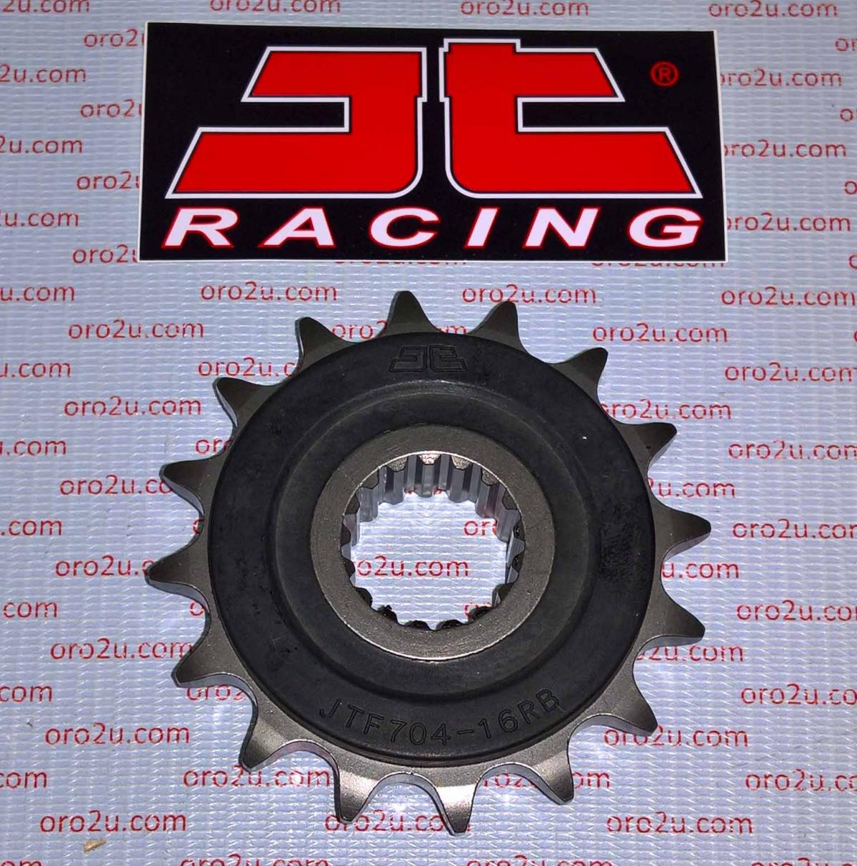 FRONT SPROCKET JTF704.16RB JT, OE Rubber Cushioned