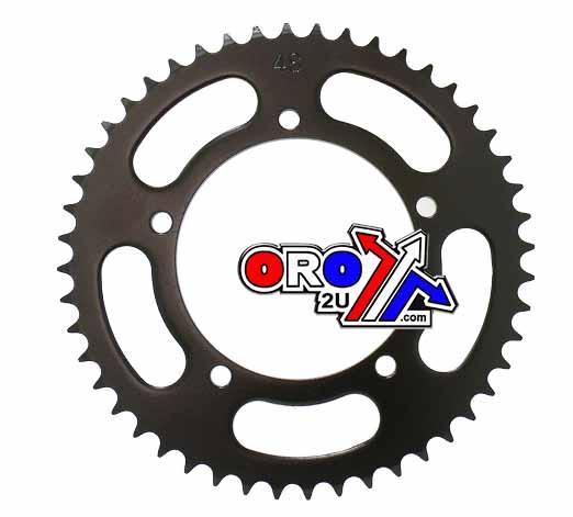 REAR SPROCKET STEEL 464 5-HOLE BLACK, KAWASAKI KX60, [JTR464.47]