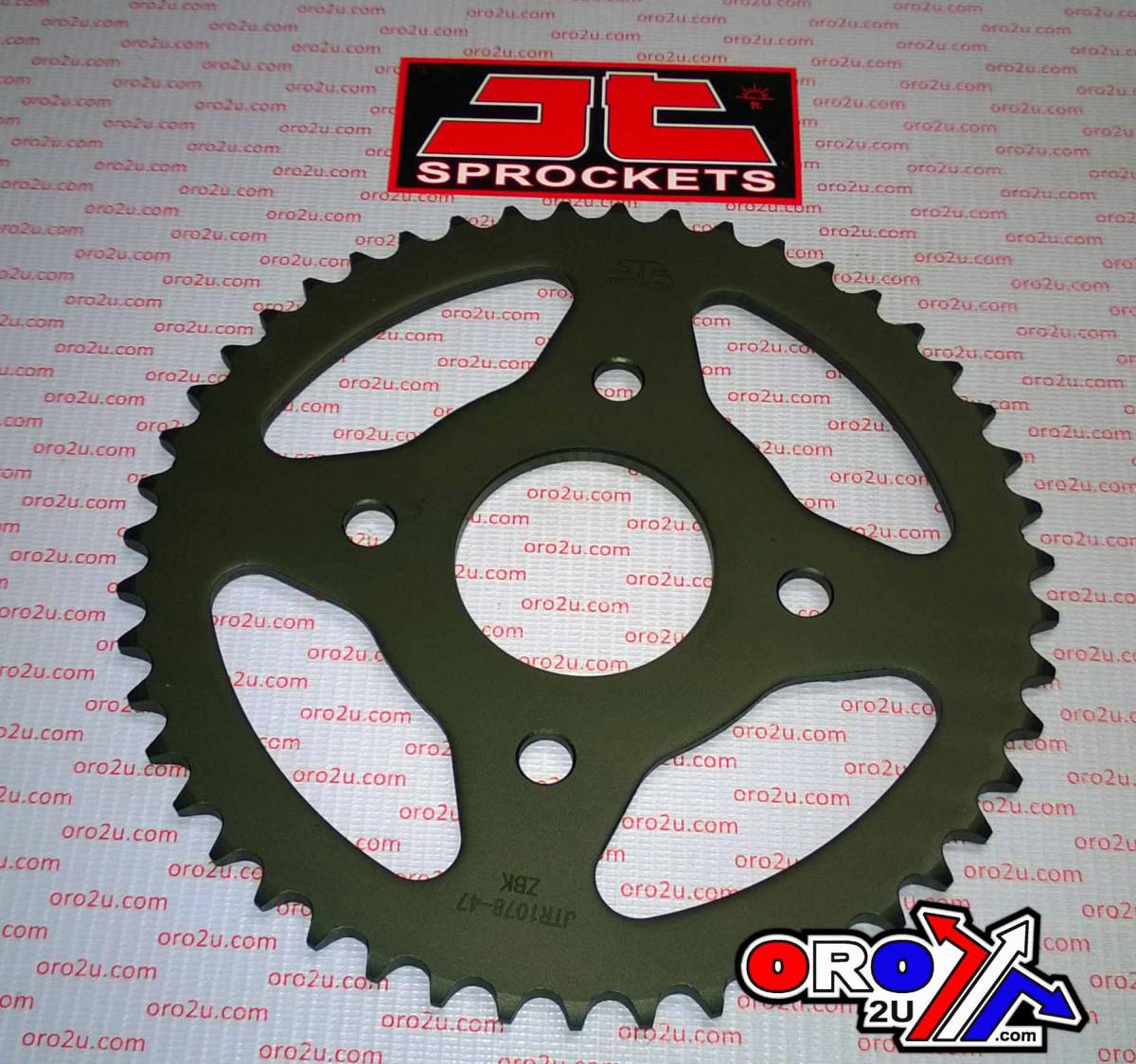 REAR SPROCKET STEEL HARD ZBK, C45 INDUCTION JTR1078.47ZBK