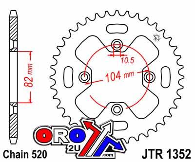 REAR SPROCKET JTR1352.40 JT