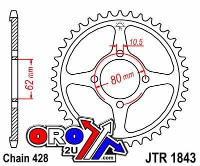 REAR SPROCKET JTR1843.49 JT