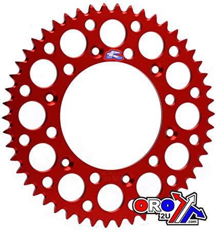 REAR SPROCKET ALLOY RENTHAL RED, ULTRALITE 189U-420-50GRRD, 189U-420-50GRRD