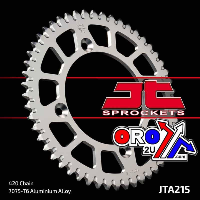 REAR SPROCKET ALLOY SILVER 215, JTA215.52 7075-T6 Aluminium