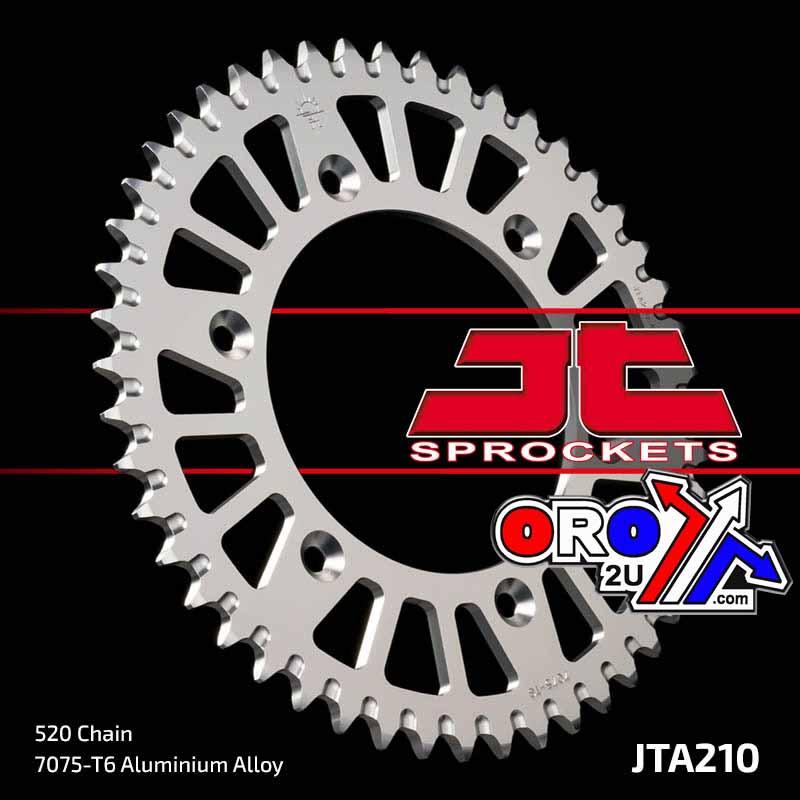 REAR SPROCKET ALLOY SILVER, JT JTA210.40 7075-T6 Aluminium