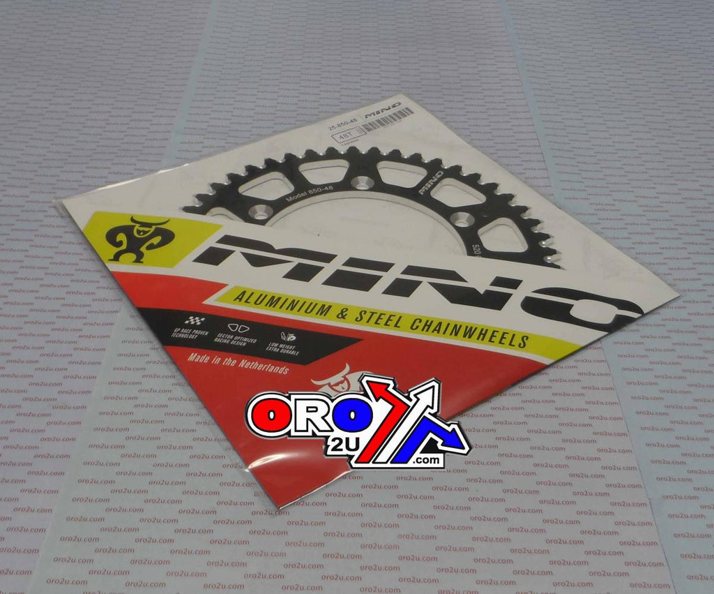 MINO REAR SPROCKET ALLOY BLACK 210, 25-554-48 BLACK