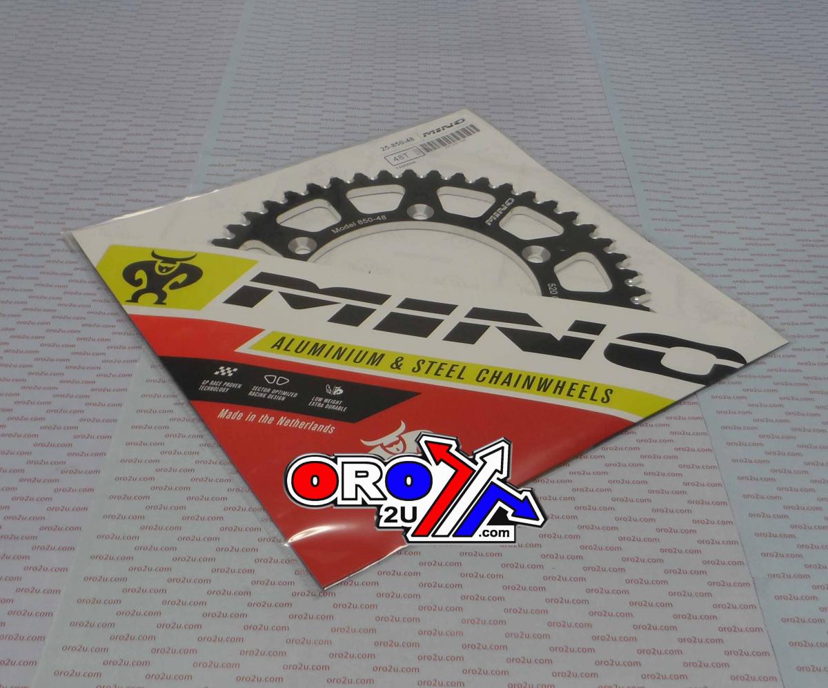 MINO REAR SPROCKET ALLOY BLACK 210, 25-554-48 BLACK