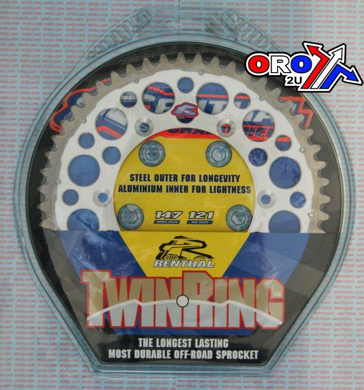 REAR SPROCKET TWINRING XR, RENTHAL 1540-520-52 HONDA, 1540-520-52GPSI