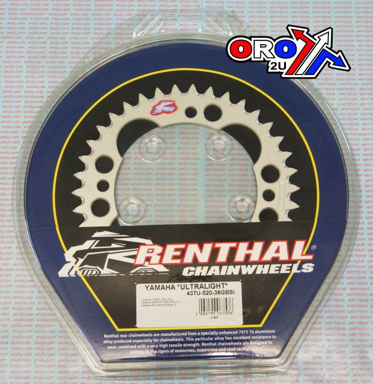 REAR SPROCKET RENTHAL YAM, ULTRALITE 437U-520-38GBSI