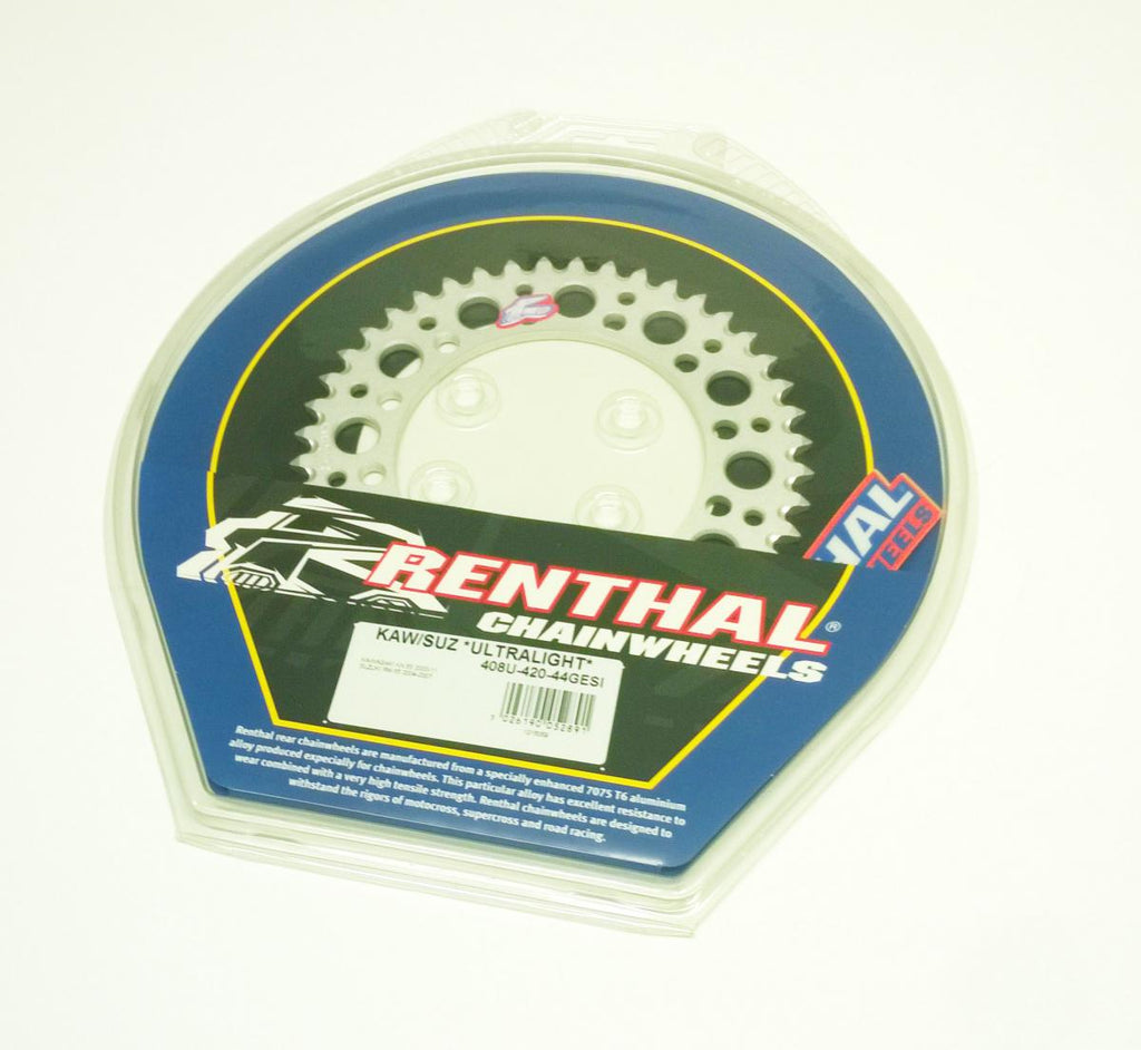 REAR SPROCKET ALLOY RENTHAL, ULTRALITE 408U-420-48GESI SILVER