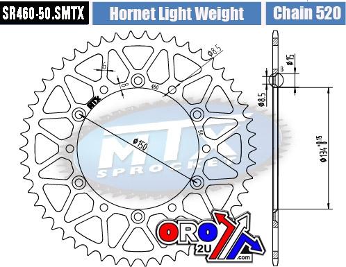 REAR SPROCKET STEEL HARD LIGHT 11H-110-50 SR460-50