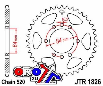 REAR SPROCKET JTR1826.42 JT SR1826-42