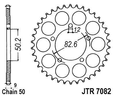 REAR SPROCKET JTR7082.48 JT