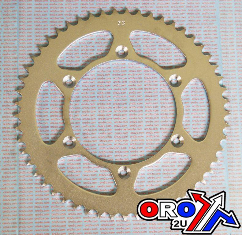 REAR SPROCKET STEEL 53 [JTR822.53] 520, SILVER