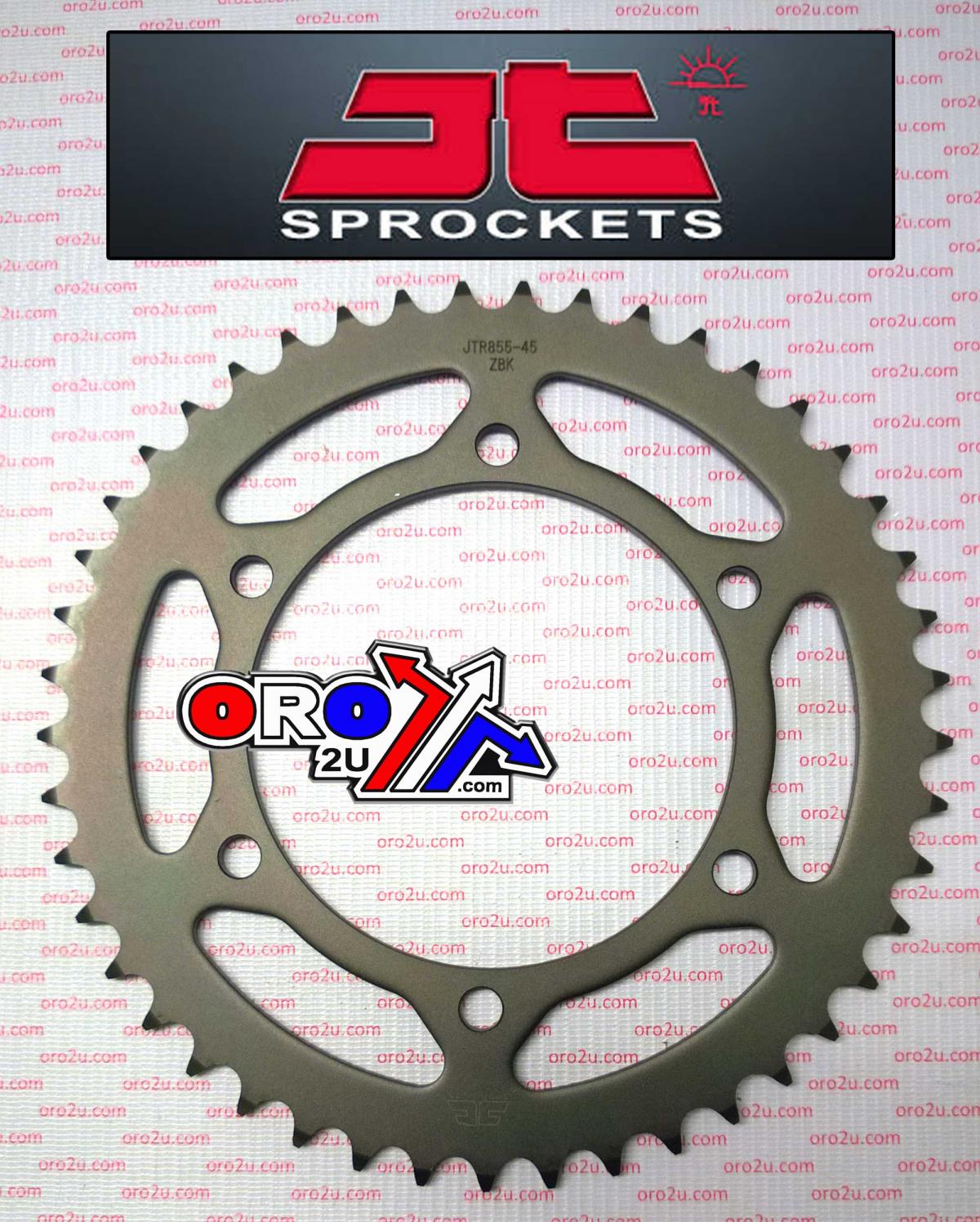 REAR SPROCKET STEEL HARD ZBK, JTR855.45ZBK