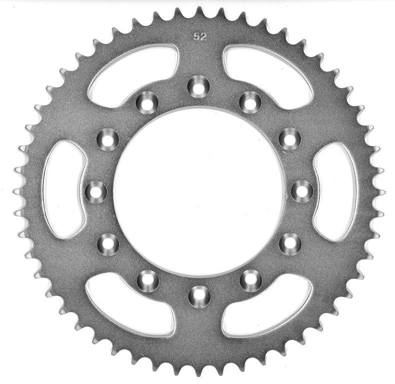 REAR SPROCKET STEEL 52 [JTR897.52] 520, SILVER