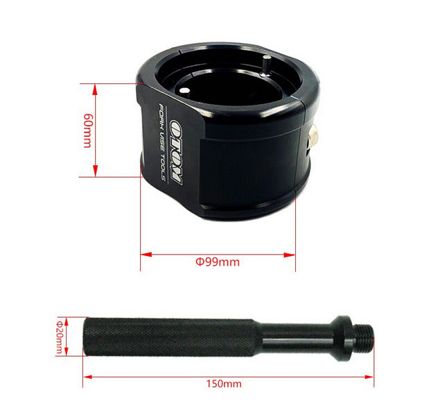 Fork Suspension Vise Clamp Tool - Black Aluminum