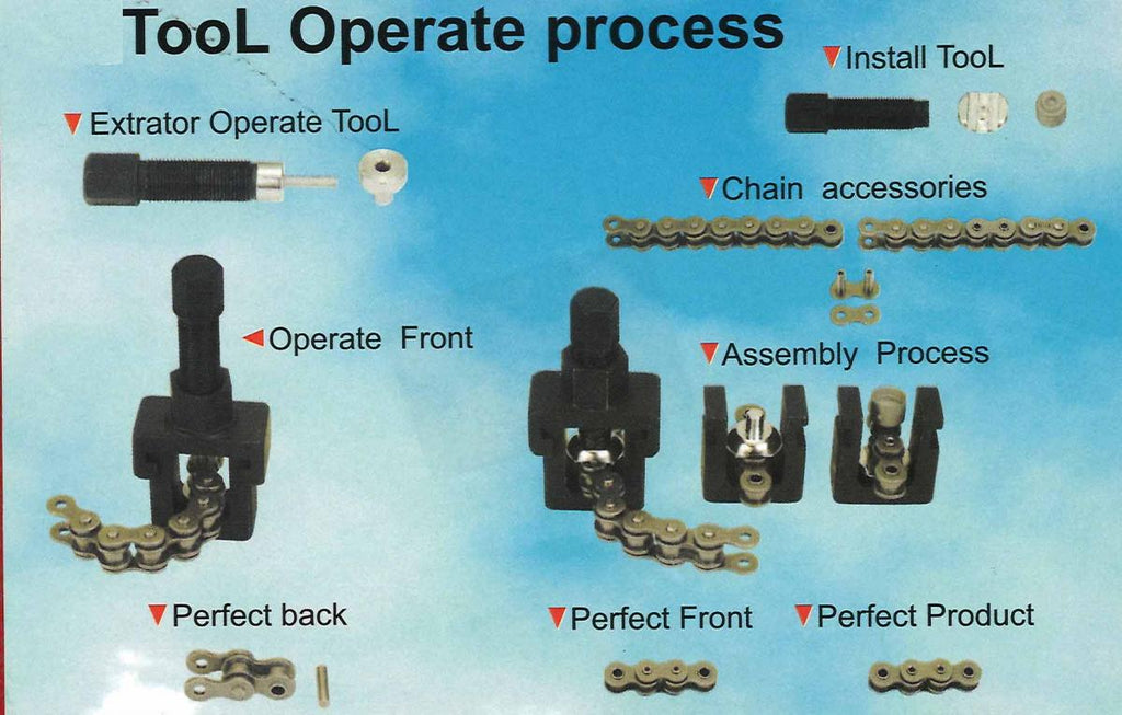 HEAVY DUTY CHAIN BREAKER AND RIVETING TOOL KIT