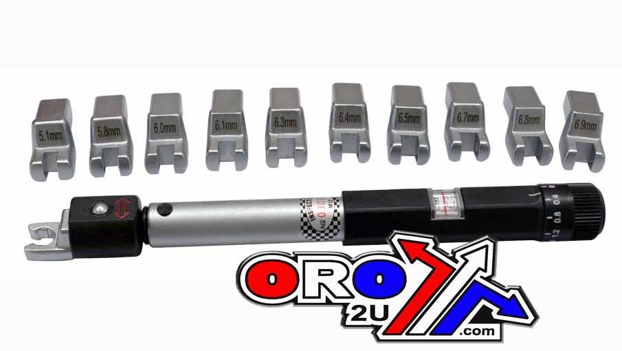 SPOKE ADJUSTABLE TORQUE WRENCH SET - 9 PIECES WITH CASE