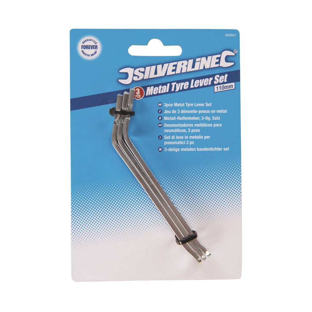 110mm Metal Bicycle Tyre Lever Set (Pack of 3)