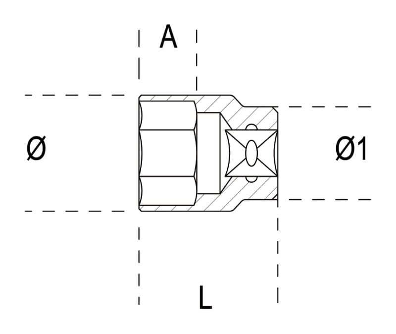 Hexagon Hand Socket 1/2 27mm - Beta Tools 920A 27