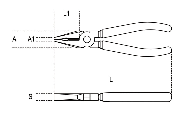 Combination Pliers Chrome-Plated with Bi-Material Handles 160mm Length - Beta Tools 1150BM 160