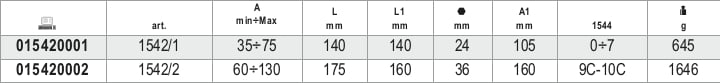 Two-Leg Pullers for Extractors 60mm - 130mm - Beta Tools 1542/2