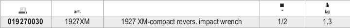 Compact Reversible Impact Wrench 1/2 - Beta Tools 1927XM