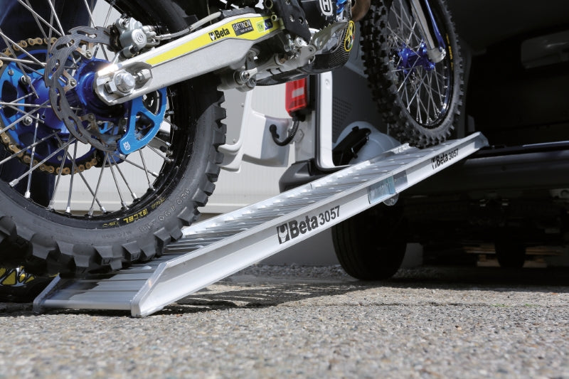 Aluminum Ramp for Loading/Unloading Motorcycles 2220x280mm 350kg Capacity - Beta Tools 3057