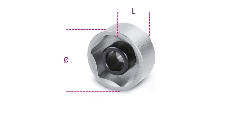 Hexagon Socket for Wheel Hub Nuts 28mm - Beta Tools 3075A 28