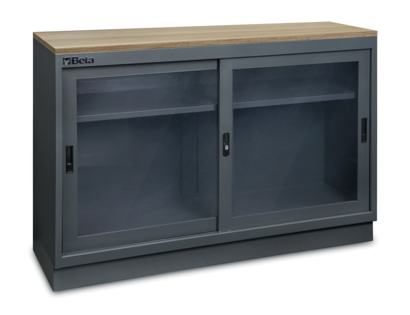 Fixed Module with Clear Polycarbonate Doors and Adjustable Shelf for Workshop - BetaC45PRO C45PRO MAT