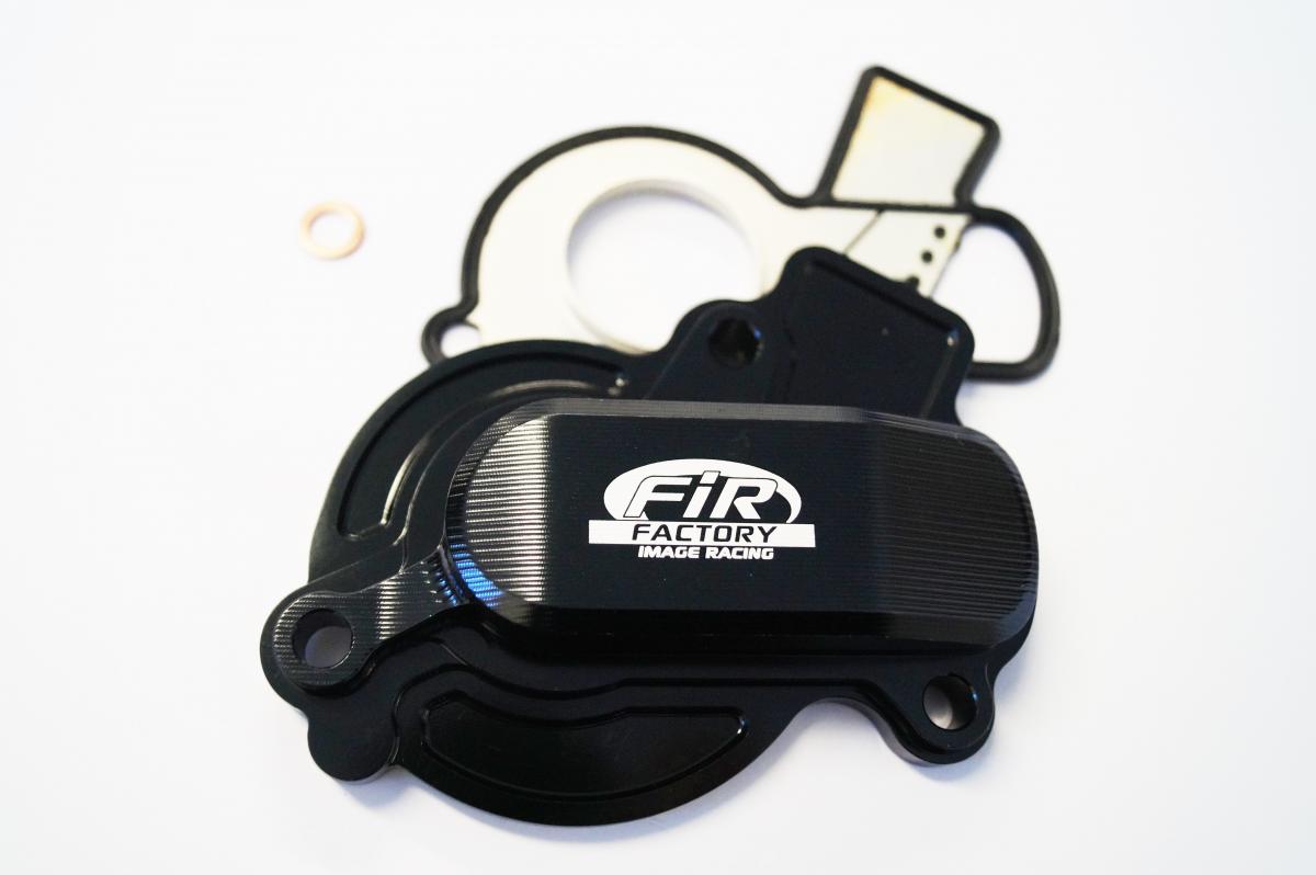 WATER PUMP COVER 16-18 SX-F 450 KTM, FIR ASWPC-01, BILLET ALLOY BLACK, 79435052000 OEM FITMENT