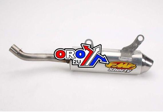 02-21 YZ250 PC2 SHORTY PIPE, FMF 024015 POWERCORE SILENCER