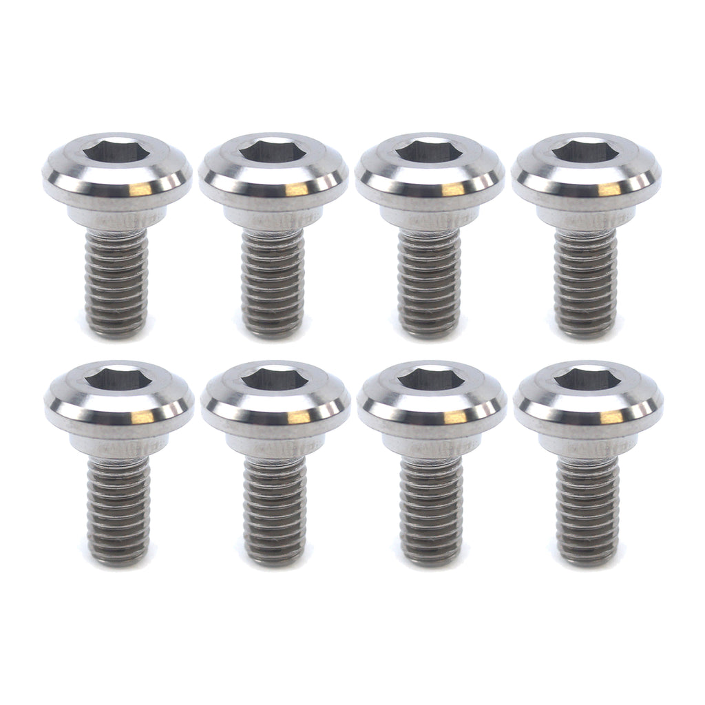 TI GR5 BOLTS DISC KAW/SUZ KIT/8, TITANIUM FRONT & REAR RM KX KXF, / FIR BRAND